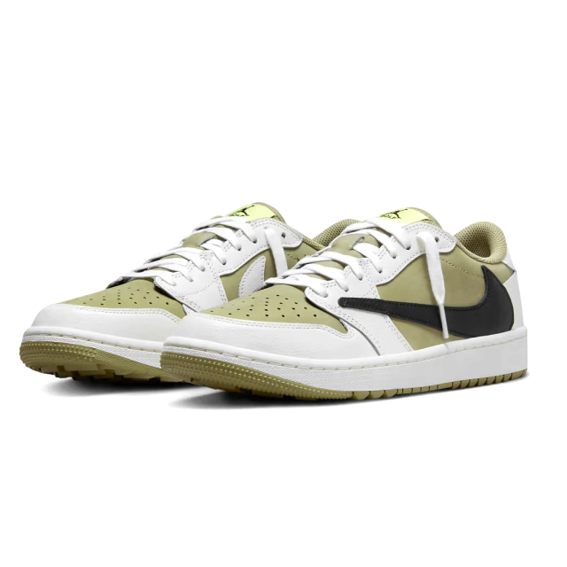 Tênis Nike Travis Scott x Air Jordan 1 Low Golf 'Neutral Olive'