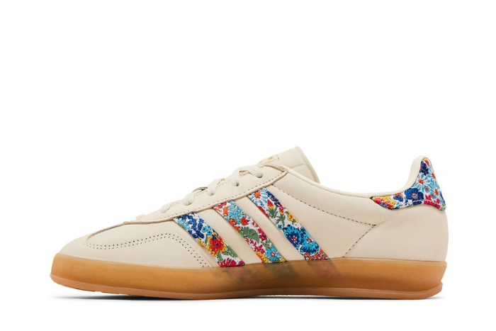 Adidas Gazelle Indoor Liberty London Floral Embroidery Stripes Multi-Color
