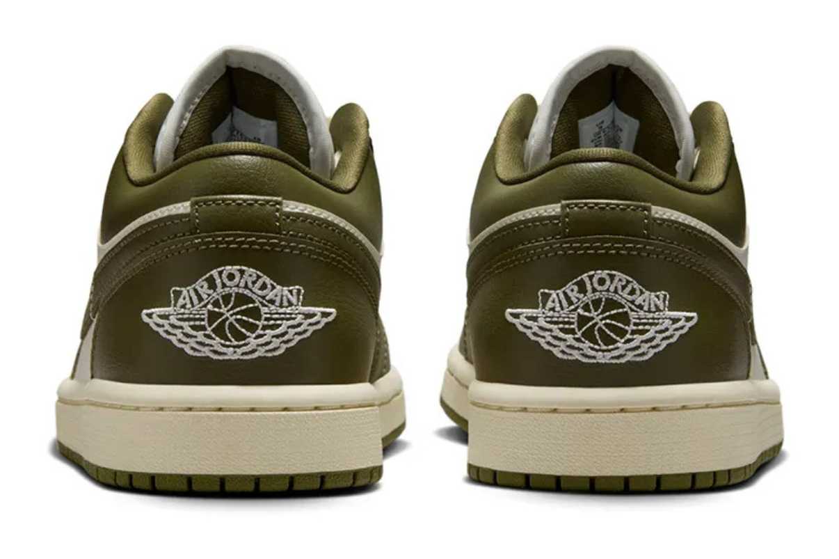 Air Jordan 1 Low Medium Olive Verde