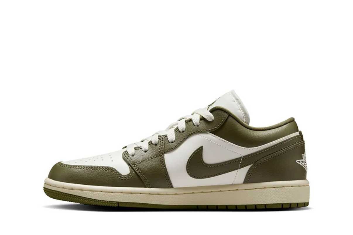 Air Jordan 1 Low Medium Olive Verde