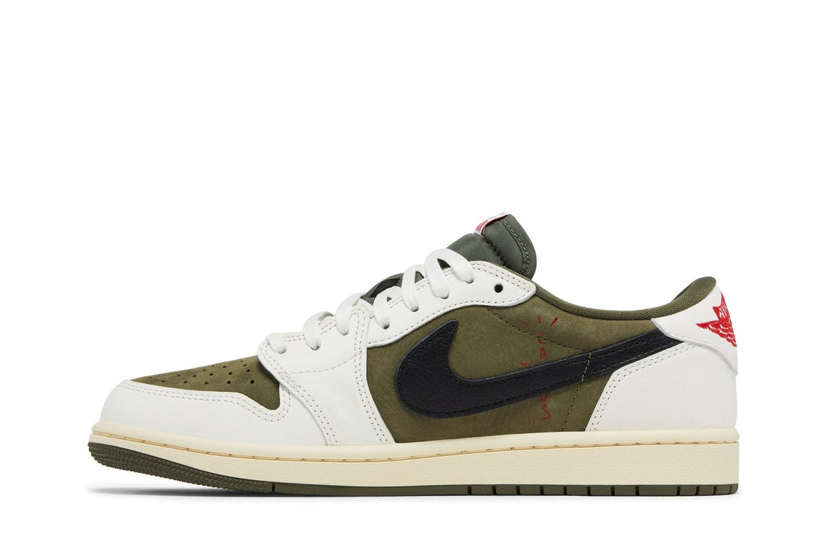 Tênis Nike Travis Scott x Air Jordan 1 Low "Medium Olive"