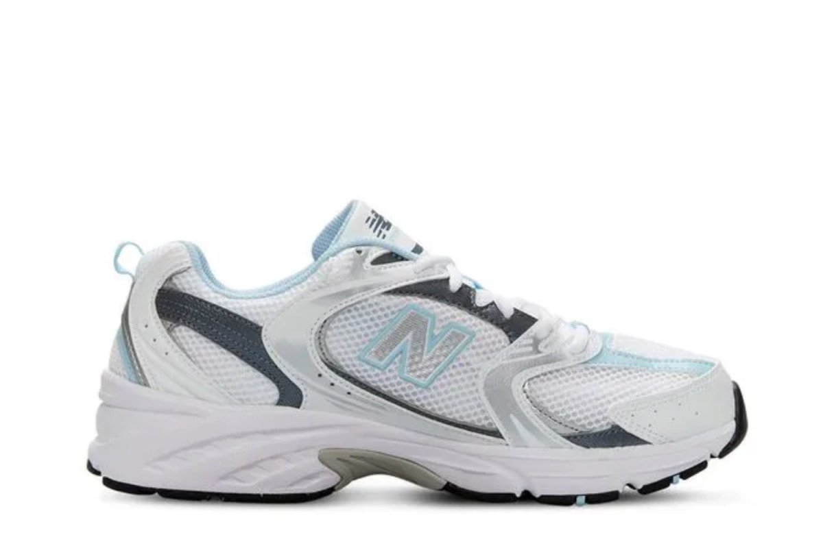 Tênis New Balance 530 White Light Crome Blue Branco