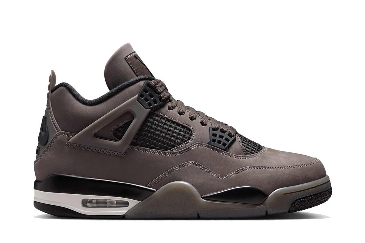 Tênis Nike Air Jordan 4 Cave Stone and Black Marrom