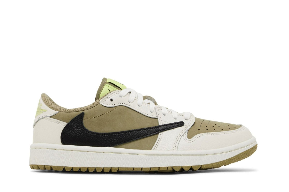 Tênis Nike Travis Scott x Air Jordan 1 Low Golf 'Neutral Olive'