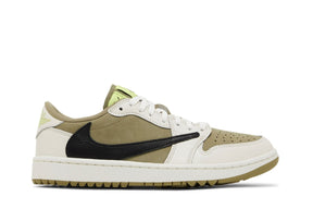 Tênis Nike Travis Scott x Air Jordan 1 Low Golf 'Neutral Olive'