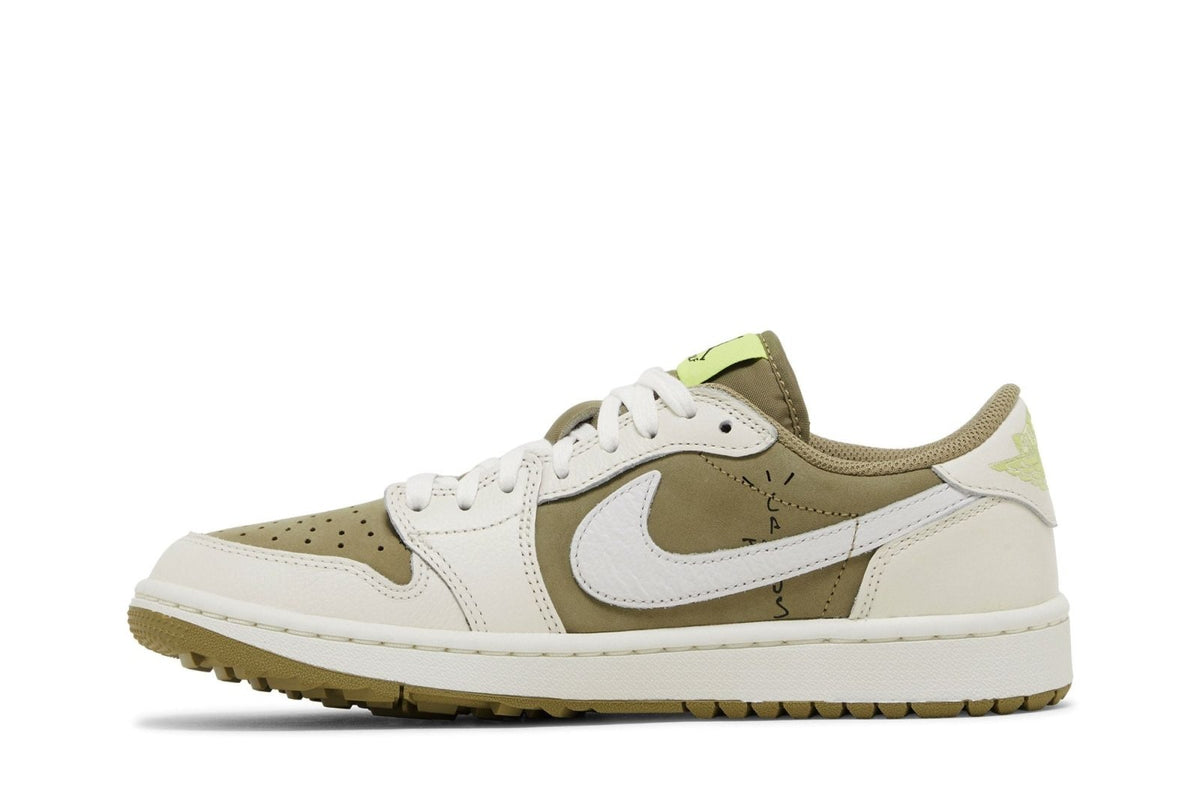 Tênis Nike Travis Scott x Air Jordan 1 Low Golf 'Neutral Olive'